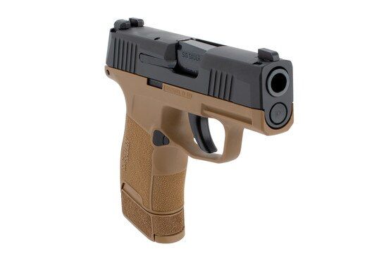 Sig Sauer P365 TACPAC 9mm Pistol has a flat dark earth frame